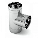 Купить Тройник одностенный дымоходный 90 градусов D-100 мм из нержавеющей стали Прок